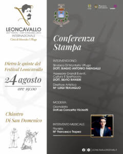 Conferenza Stampa di presentazione del Festival Internazionale Ruggiero Leoncavallo di Montalto Uffugo, edizione 2026